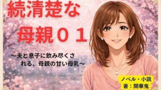 続清楚な母親01 〜夫と息子に飲み尽くされる、母親の甘い母乳〜【開華鬼】