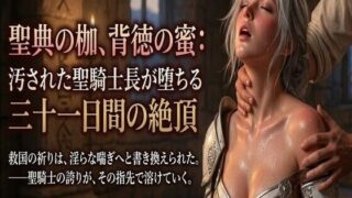 『聖典の枷、背徳の蜜:汚された聖騎士長が堕ちる三十一日間の絶頂』【ある作家】